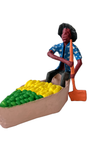Boating Papa Zambian Papier-Mache Sculpture