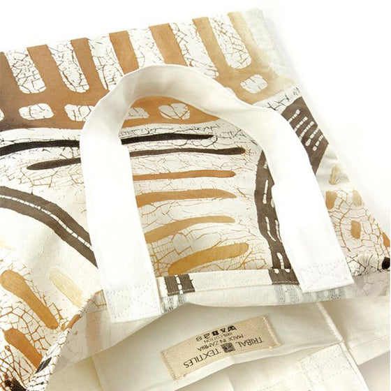 Hand Painted Forest Honeycomb Tote Bag